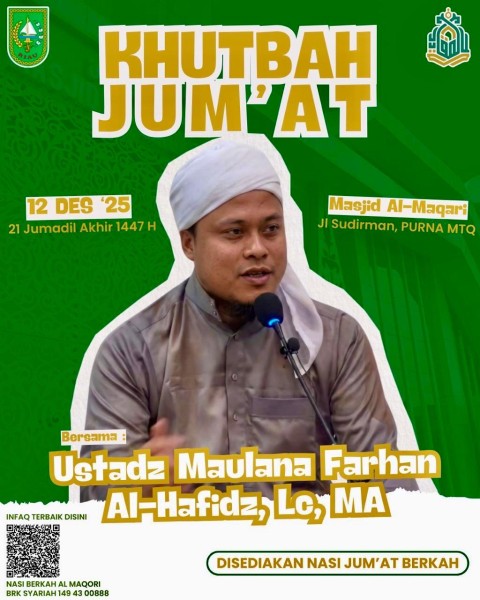 Ustadz Maulana Farhan Al-Hafidz akan Sampaikan Khutbah Jumat di Masjid Al-Maqari Riau