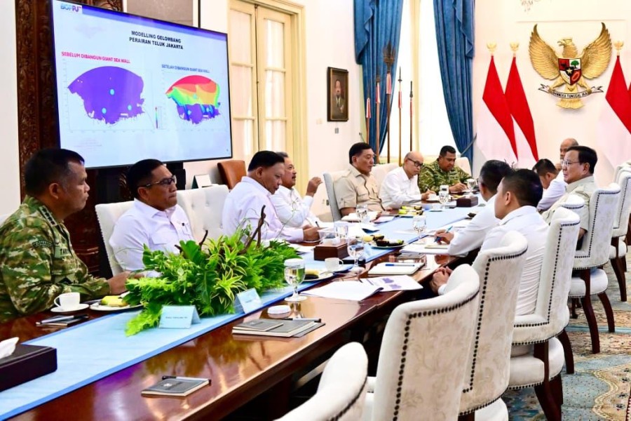 Prabowo Bahas Proyek Giant Sea Wall, Lindungi 30 Juta Warga Pesisir Jawa