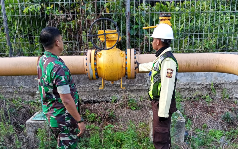 Perkuat Keamanan Wilayah, Babinsa Lakukan Pengawasan di Off Take Station PT SDO