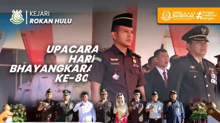 Kejari Rokan Hulu Perkuat Sinergitas di HUT Bhayangkara ke-80, Apresiasi Peran Polri Jaga Kamtibmas