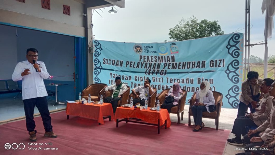 SPPG Yayasan Cipta Gizi Terpadu Riau Resmi Dilaunching di Tualang, Siap Distribusikan Makanan Bergizi Gratis untuk Siswa