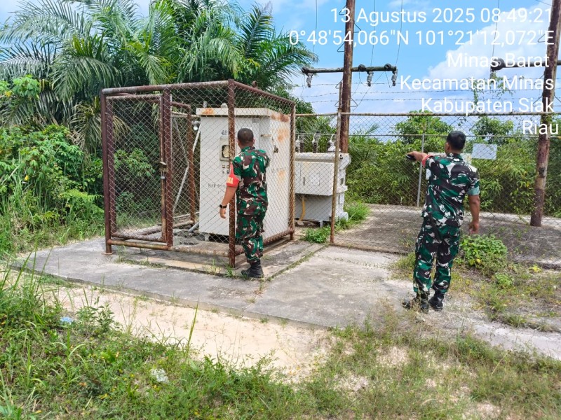 Serda Mayus dan Kopda AKP Hutagalung Gelar Patroli dan Komsos di Area Operasi SKK Migas PHR Minas Field