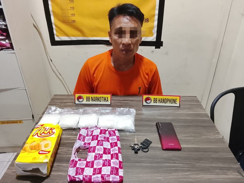 Polres Inhil Grebek Pengedar! 511,3 Gram Shabu Siap Edar Disita, Satu Pengedar Dibekuk di Malam Akhir Pekan