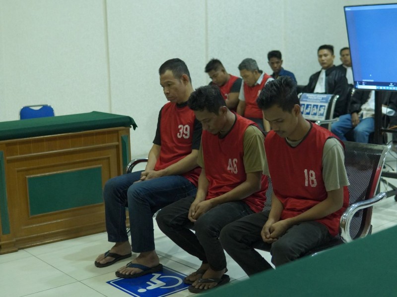Napi Rutan Dumai Terdakwa Penyelundup Sabu 87,6 Kg Dituntut Hukuman Mati