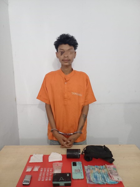 Polsek Kampar Tangkap Pelaku Narkoba di Desa Batang Bagindih sita 11,98 Gram Sabu-sabu