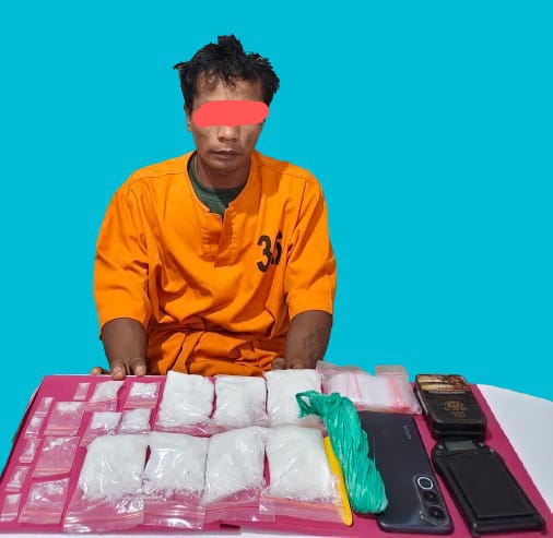 Sambut HUT Bhayangkara ke-80, Satresnarkoba Polres Pelalawan Gagalkan Peredaran 500 Gram Sabu