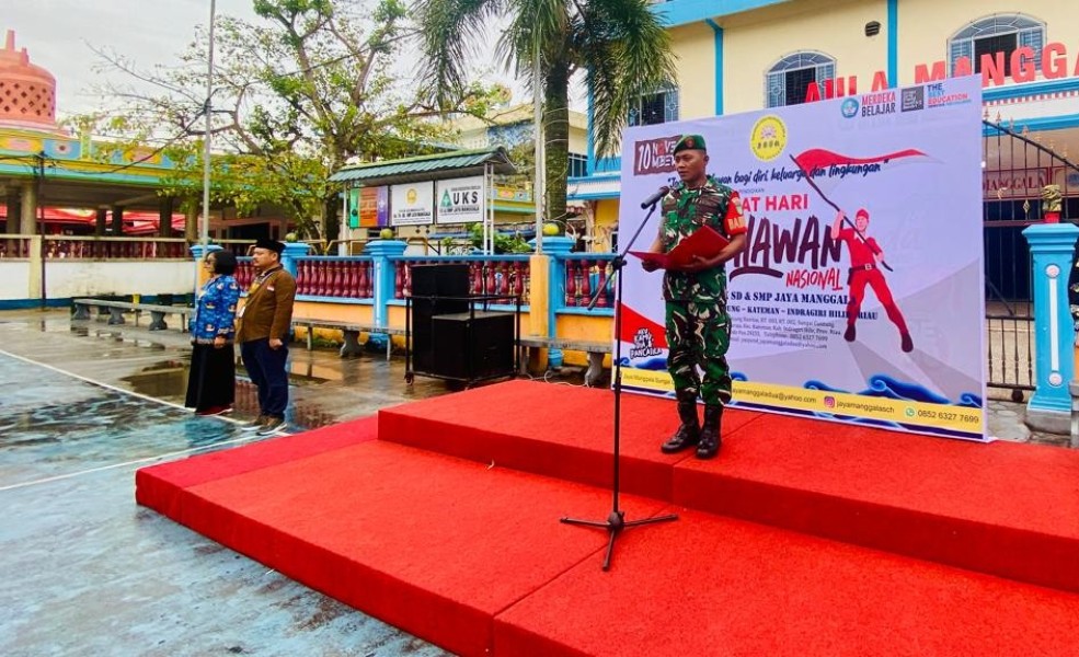 Koptu Deri Perdana Pimpin Upacara Hari Pahlawan di Yayasan Jaya Manggala Kateman