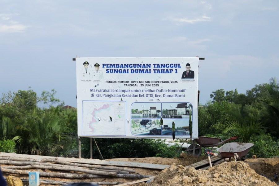 Pemko Dumai Mulai Eksekusi Tahap I Program Penanggulangan Banjir di Kawasan Sungai Dumai