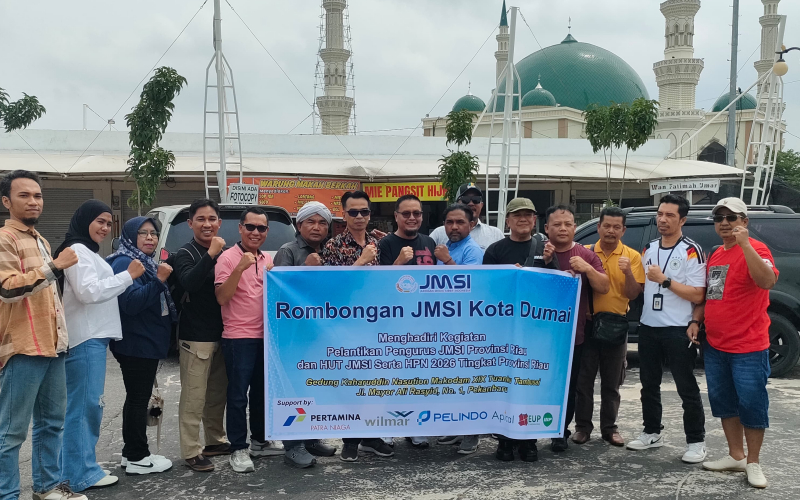 Ikuti Pengukuhan JMSI Riau, Rombongan JMSI Dumai Dilepas Kadis