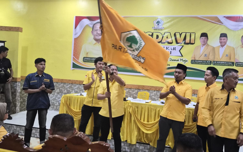 Musda VII Golkar Dumai, Edwar Randa Resmi Jadi Ketua DPD II