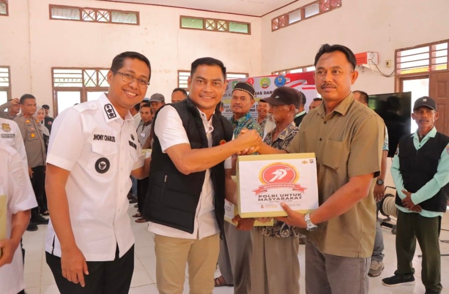 Polres Rohil Gelar Deklarasi Kampung Bebas Narkoba Di Desa Labuhan Tangga Baru