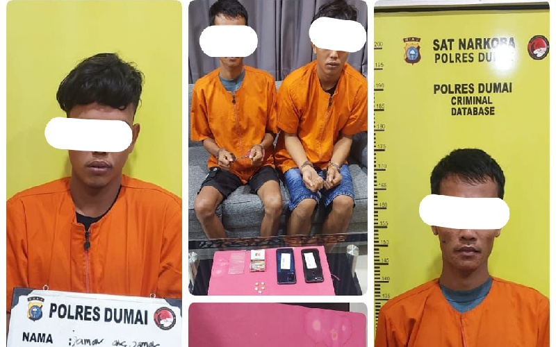 Miliki 5 Butir Pil Ekstasi, Dua Pria Diamankan Satres Narkoba Polres Dumai
