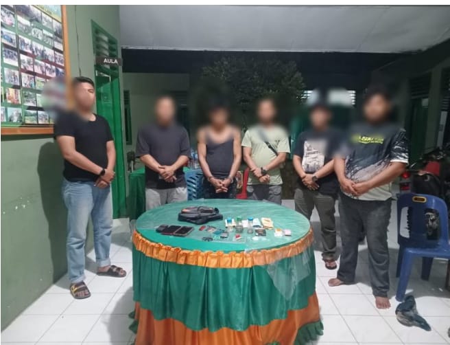 Unit Intel Kodim 0321/Rohil Berhasil Amankan Orang Seorang Pria Diduga Pengedar Narkoba
