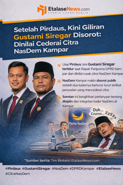 Setelah Pirdaus, Kini Giliran Gustami Siregar Disorot: Dinilai Cederai Citra NasDem Kampar