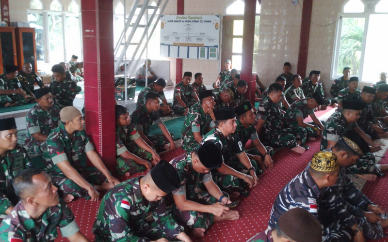 Kodim 0320 Dumai Hadiri Doa Bersama Peringati HUT TNI ke-80, Wujud Syukur dan Kebersamaan Prajurit