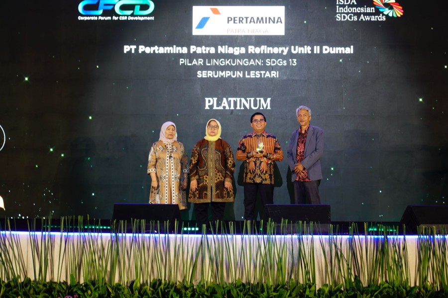 Pertamina Patra Niaga Kilang Dumai Sabet Penghargaan Platinum di Ajang ISDA 2026