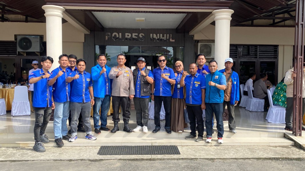 KNPI Inhil Dukung Penuh Langkah Kapolres Inhil Menjaga Keamanan Dan Ketertiban Masyarakat Di Wilayah Inhil Dalam Agenda Sabuk Kamtibmas Polres Inhil