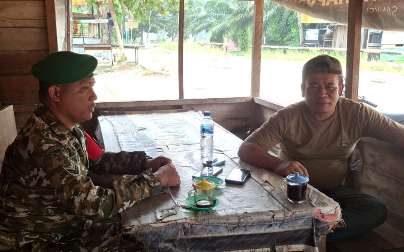 Koramil 01/Dumai dan PHR Sosialisasikan Larangan Berjualan di Jalur Pipa Minyak