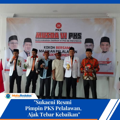 Sukaeni Resmi Pimpin PKS Pelalawan, Ajak Tebar Kebaikan