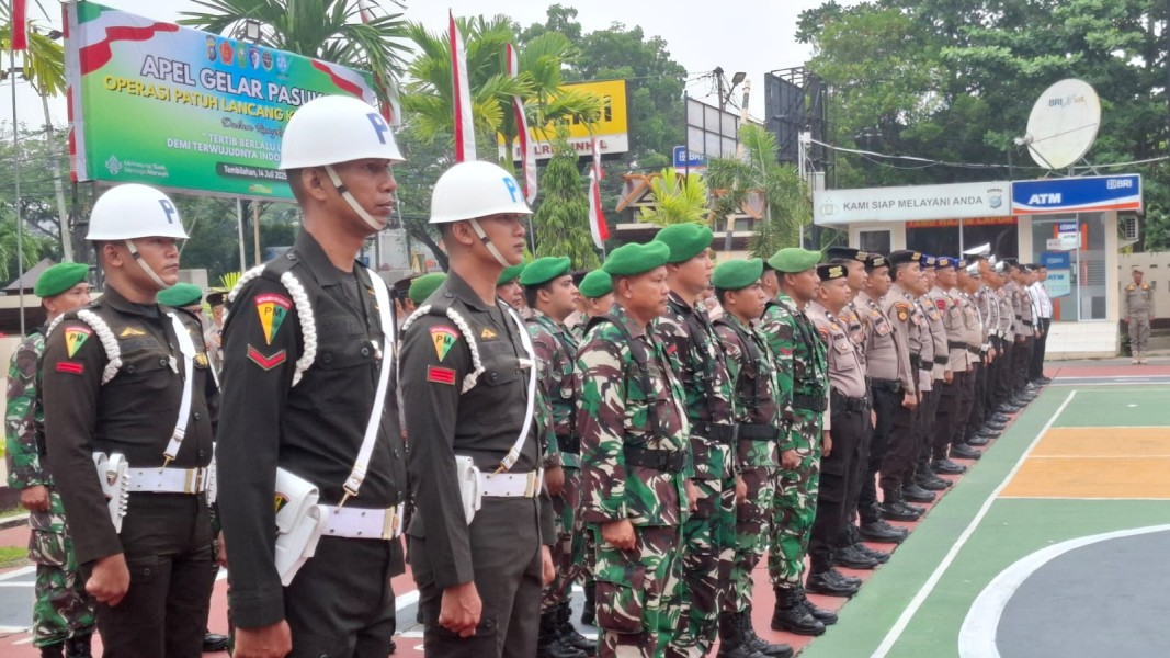 Personel Kodim 0314/Inhil Ikuti Apel Operasi Patuh Lancang Kuning 2025