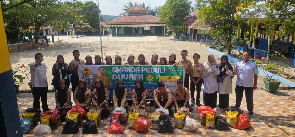 SMANDA Pangkalan Kerinci Tebar Kepedulian