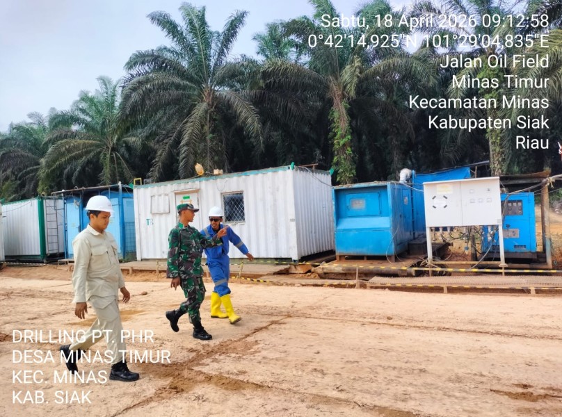 Sertu Joko Purnomo Pantau Langsung Aktivitas Pengeboran di Minas Timur