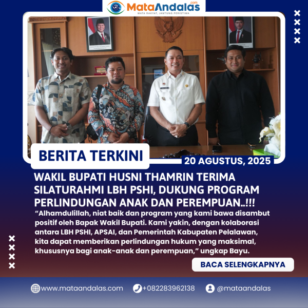 Wakil Bupati Pelalawan Dukung Program LBH PSHI dan APSAI Lindungi Anak dan Perempuan