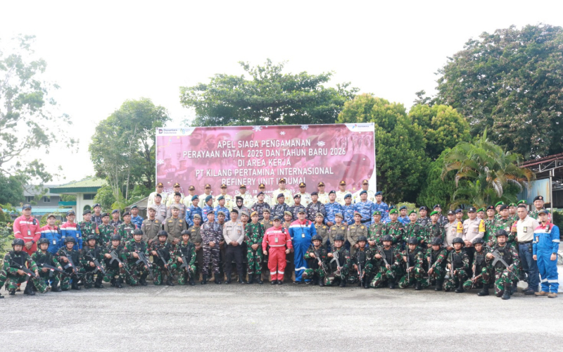 Kodim 0320 Ikuti Apel Siaga Pengamanan Natal dan Tahun Baru di PT KPI RU II Dumai