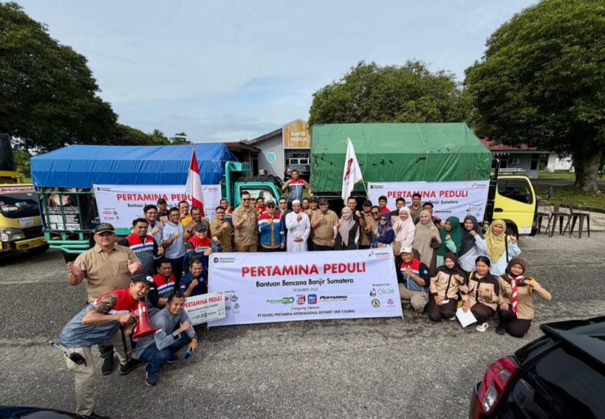 Bukti Tanggap Bencana,  PT KPI Unit Dumai Salurkan Bantuan untuk Sumatra Barat