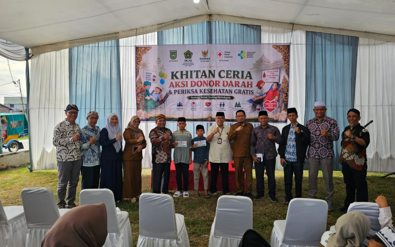 IKJS Dumai Gelar Khitan Massal dan Donor Darah, 74 Anak Ikut Khitan Gratis