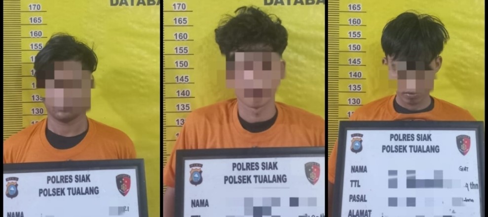 Polsek Tualang Bongkar Pencurian 800 Kg Sawit Milik PT SIR, Tiga Pelaku Diciduk