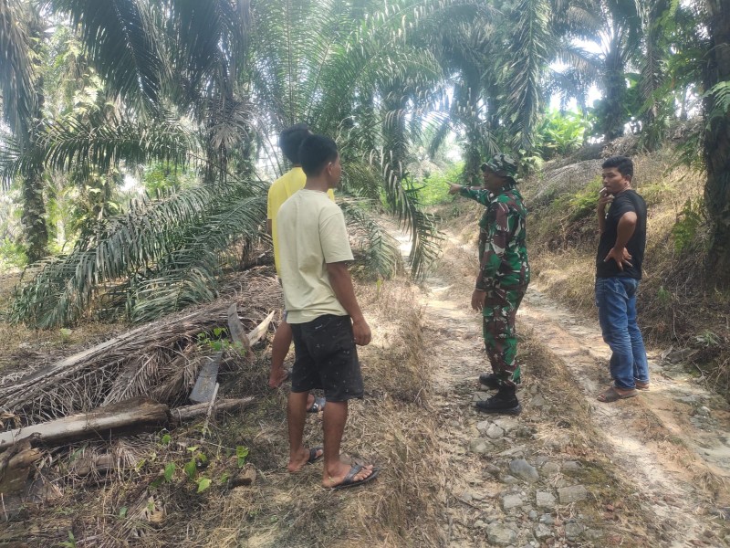 Serda Heppy Setyawan Patroli Karhutla di Sungai Mandau, Wilayah Terpantau Aman