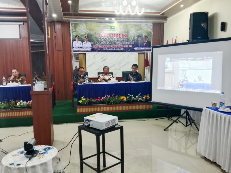 Pemkab Rohul Gelar Uji Publik Penyusunan RAD Perkebunan Kelapa Sawit Berkelanjutan 2026–2030
