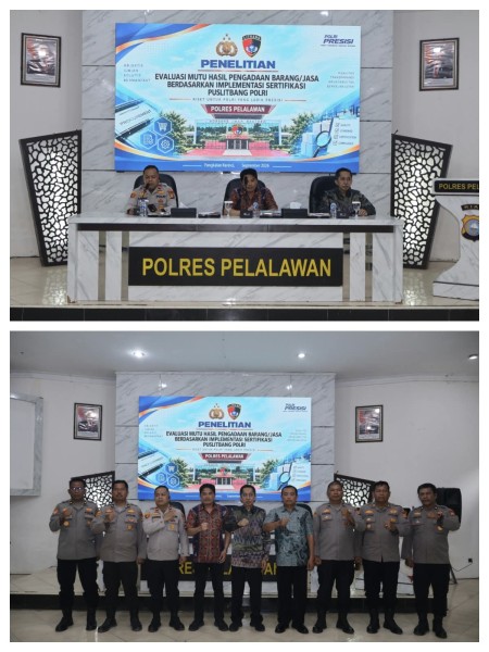 Puslitbang Polri Turun ke Polres Pelalawan, Bedah Mutu Pengadaan Barang/Jasa Untuk Dukung Polri Presisi