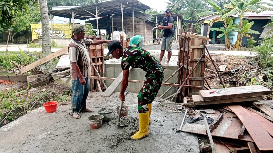 Pembangunan Jembatan Beton Tahap V di Tanjung Penyembal Terus Dikebut