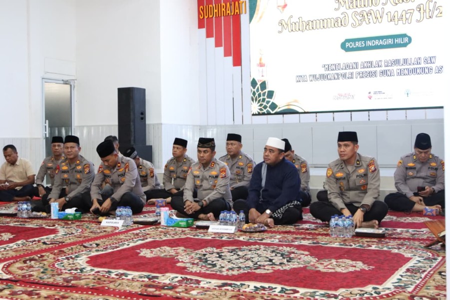 Polres Inhil Gelar Peringatan Maulid Nabi Muhammad SAW 1447 Hijriah