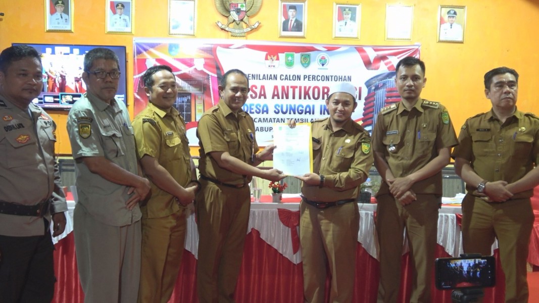 Desa Sungai Intan Raih Predikat Istimewa dalam Penilaian Calon Desa Percontohan Antikorupsi KPK