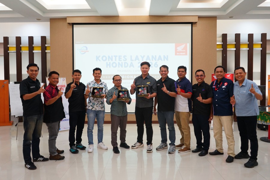 Wujudkan Pelayanan Prima, Kontes Layanan Honda Regional Riau Berjalan Sukses