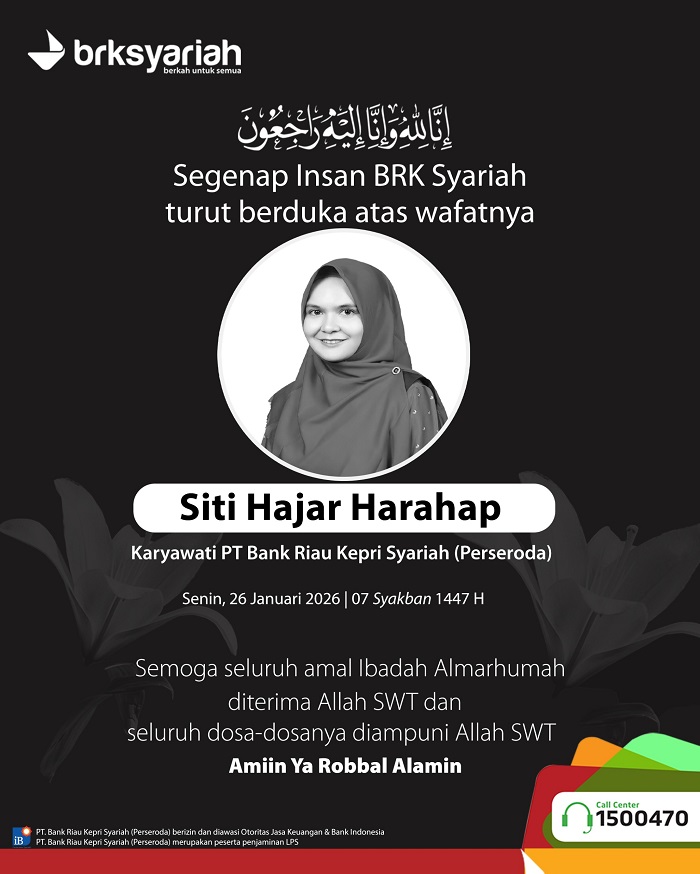 BRK Syariah Sampaikan Duka Mendalam Atas Berpulangnya Siti Hajar Harahap yang Tertabrak Pelaku Jambret