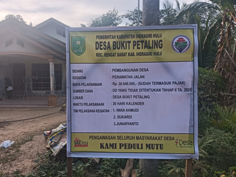 Hak Jawab Kepala Desa Bukit Petaling Terkait Pemberitaan Dana Desa Tahun 2025