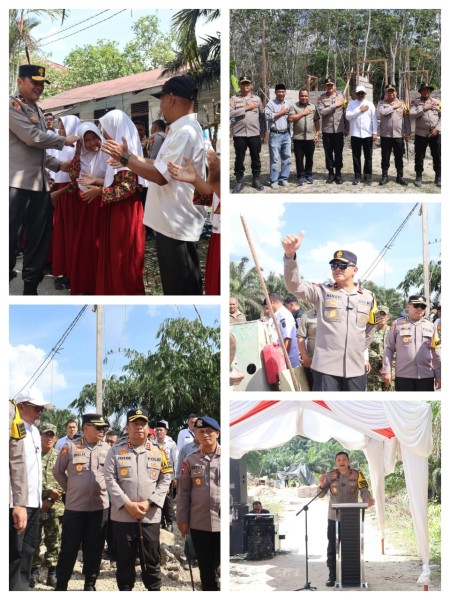Wakapolda Riau, Brigjen Pol Dr. Hengki Haryadi, SIK, MH Turun Langsung Tinjau Progres Bangun Jembatan Presisi