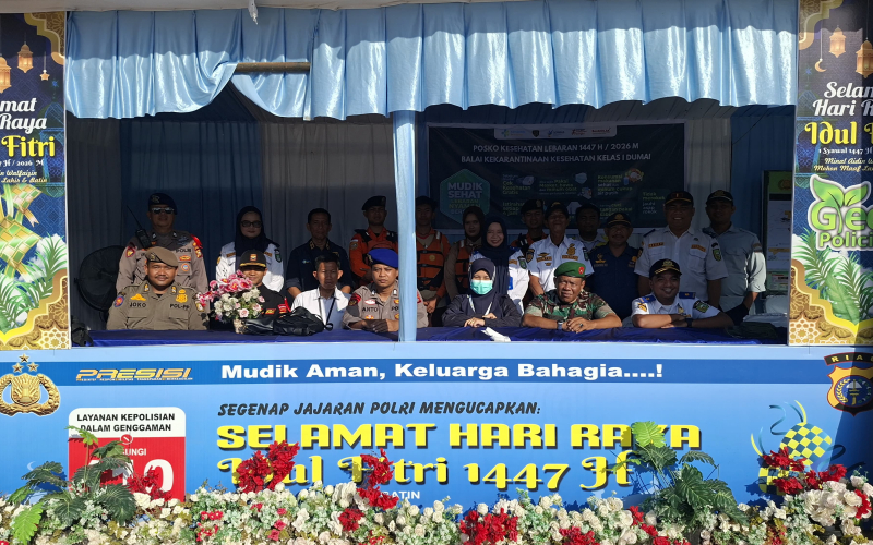 Kehadiran Personel Kodim Dumai Perkuat Pengamanan Pos Terpadu Pelabuhan Roro