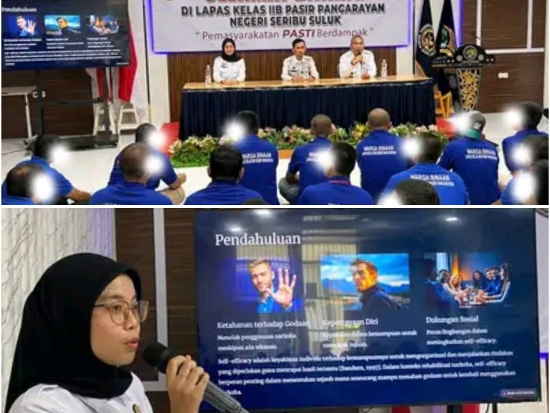 Lapas Pasir Pangarayan Gelar Seminar Self Efficacy, Bangun Kepercayaan Diri Warga Binaan