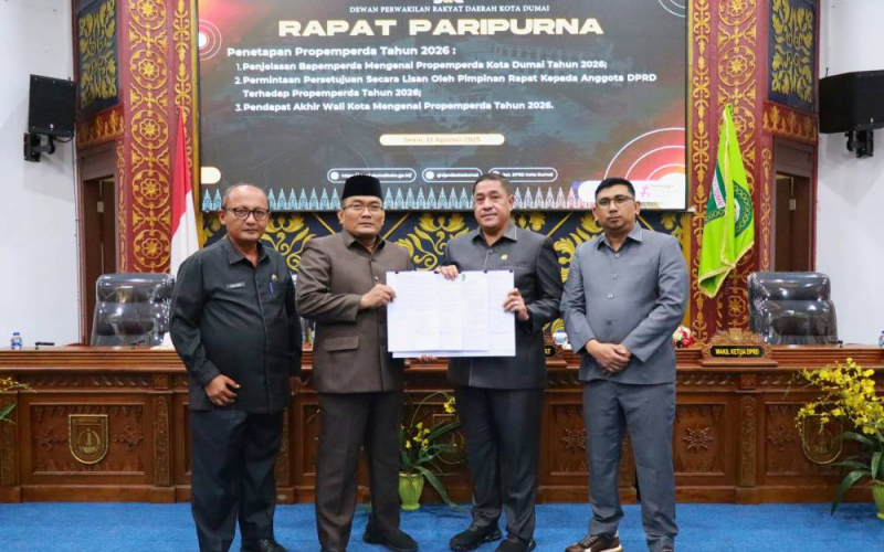DPRD Kota Dumai Tetapkan 11 Ranperda Prioritas Tahun 2026