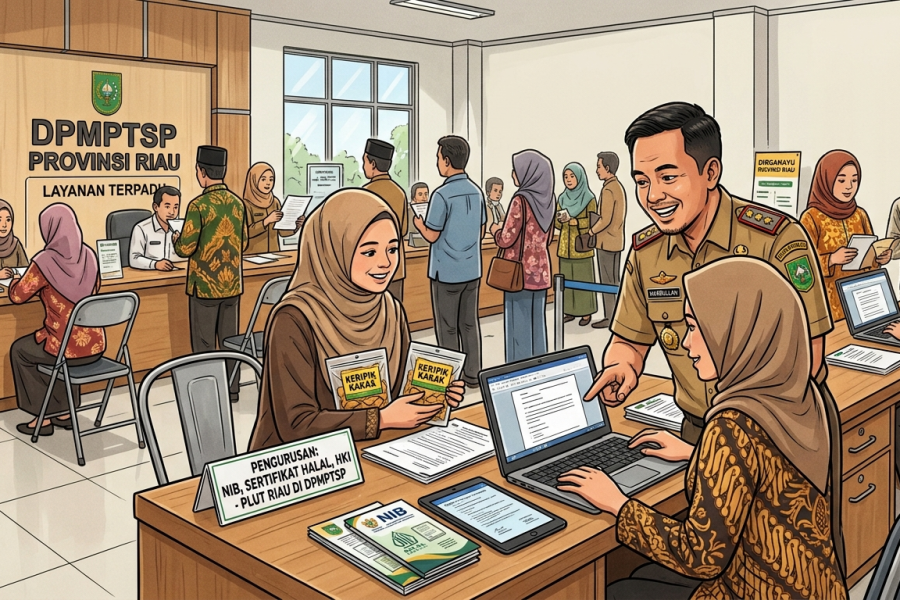 PLUT KUMKM Riau Buka Layanan Urus Legalitas Usaha di DPMPTSP, Catat Tanggalnya!