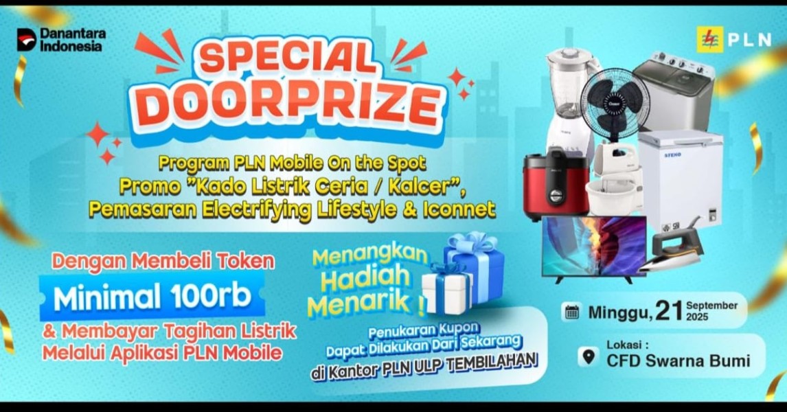 Ikuti CFD Tembilahan, Tukar Struk PLN Mobile dan Menangkan Doorprize Seru!