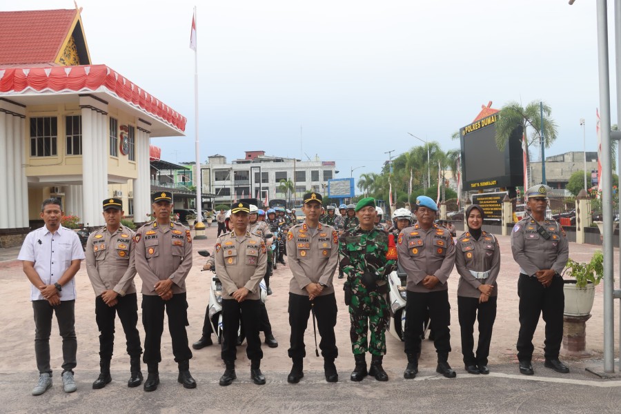Patroli Skala Besar, Polres Dumai Jaga Stabilitas Kamtibmas