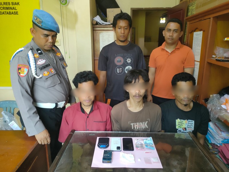 Gerebek Dini Hari! Polsek Sabak Auh Bongkar Jaringan Sabu Antar Kabupaten, Tiga Tersangka Diciduk