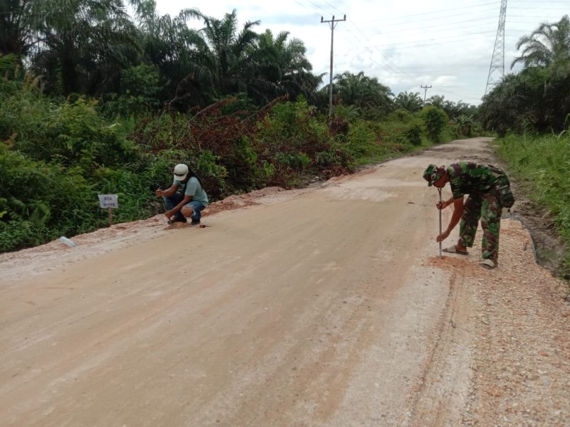 TMMD ke-123 Kodim 0314/Inhil, Progres Pekerjaan Penimbunan Jalan Mumpa Rampung