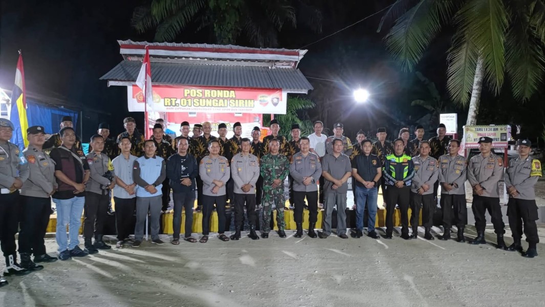 Sambut HUT Bhayangkara ke-80, Polres Kuansing Nilai Lomba Satkamling di Sungai Sirih